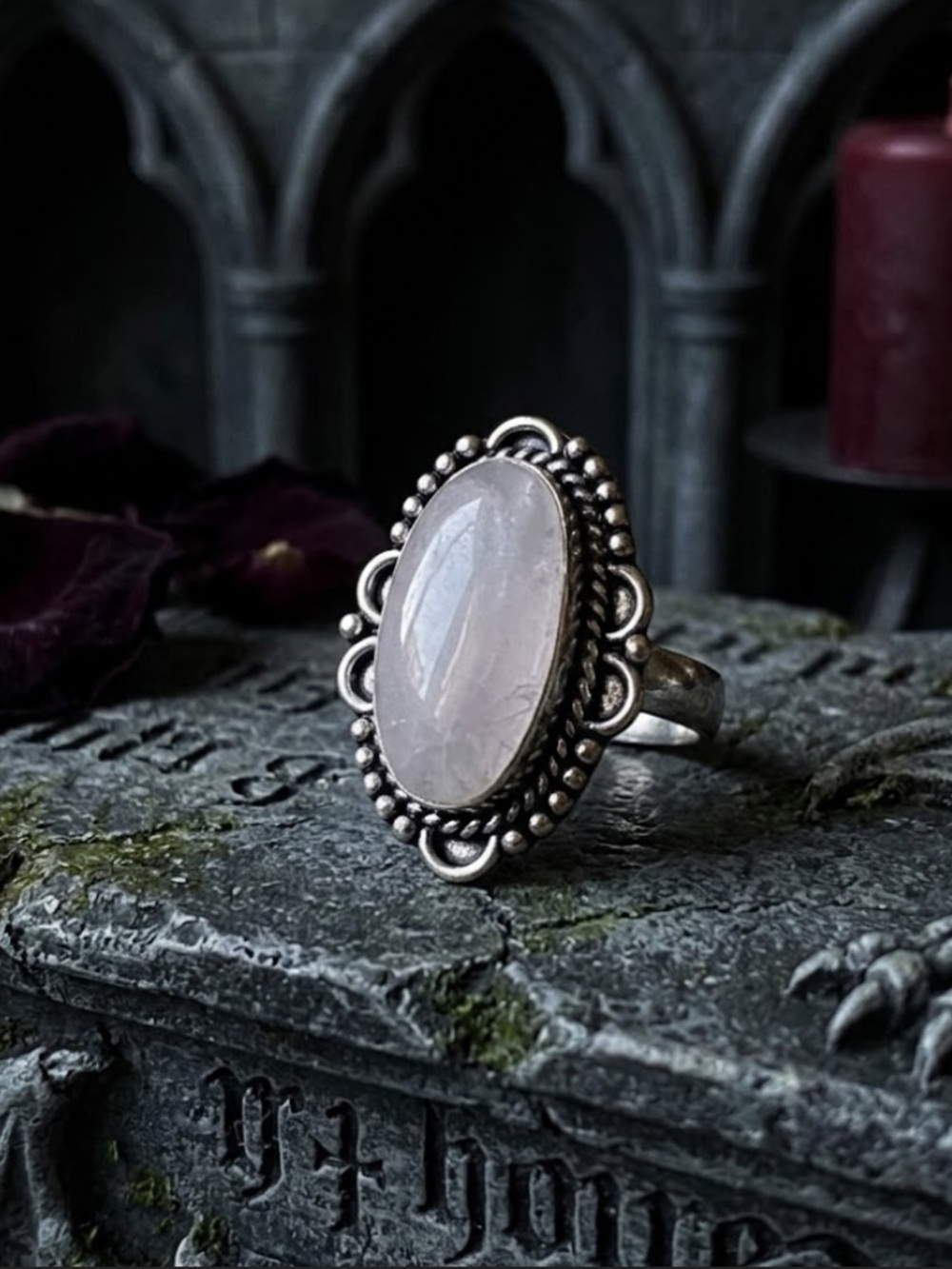 925 Sterling Silver Clear Quartz Ring